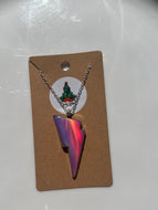 Opal Lighting Bolt Necklace