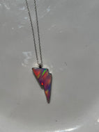 Opal Lighting Bolt Necklace