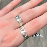 Stamped Silver Ring